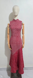 #14 CLOUD Red Mermaid Dress - S #SS