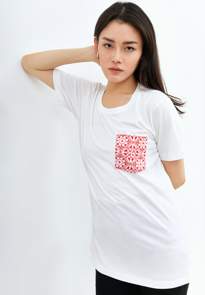 TWINKLING STARS Unisex Adult White Bamboo T-shirt