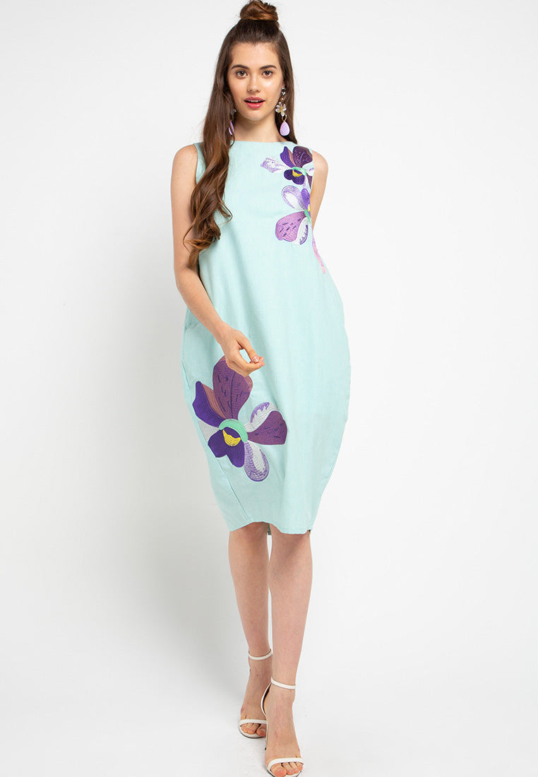 VANDA Mint Tulip Dress
