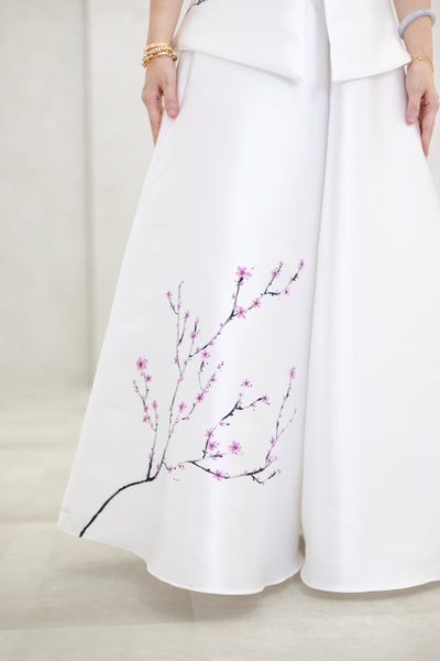 Cherry Blossoms in Pink Maxi Circle Culottes