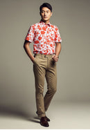 PERANAKAN PAWS Man Shirt with Point Collar