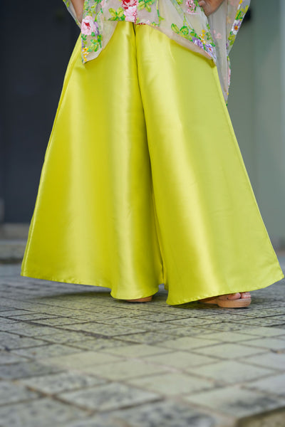 LIME GREEN Maxi Circle Culottes