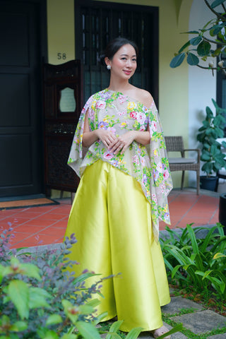 LIME GREEN Maxi Circle Culottes