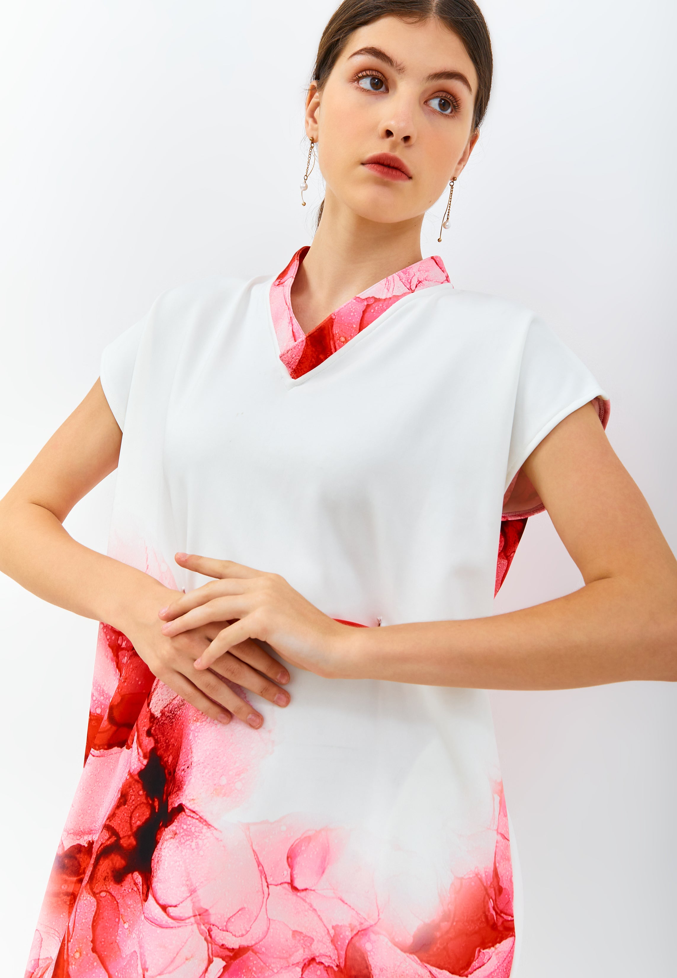 PEONIES Kimono Dress