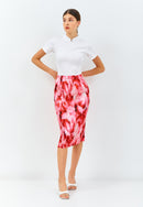 PEONIES Pleated Skirt