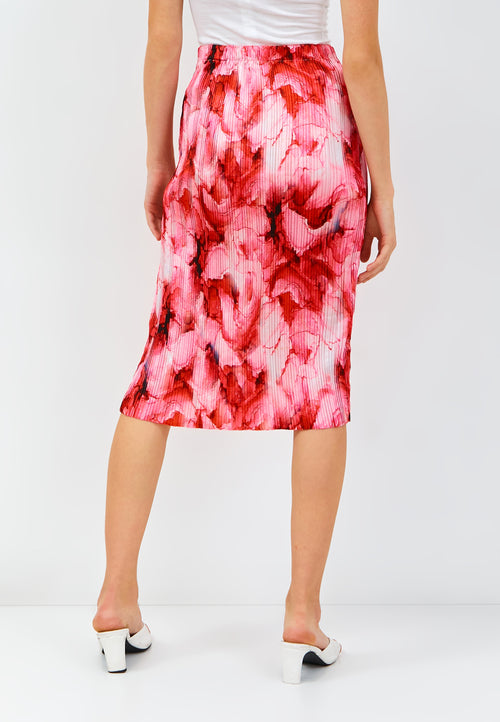 PEONIES Pleated Skirt
