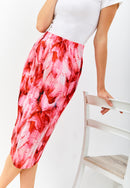 PEONIES Pleated Skirt