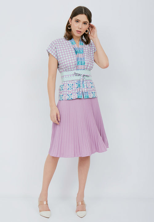 [SINGAPORE STORY] PERANAKAN Nyonya Cap Sleeve Top