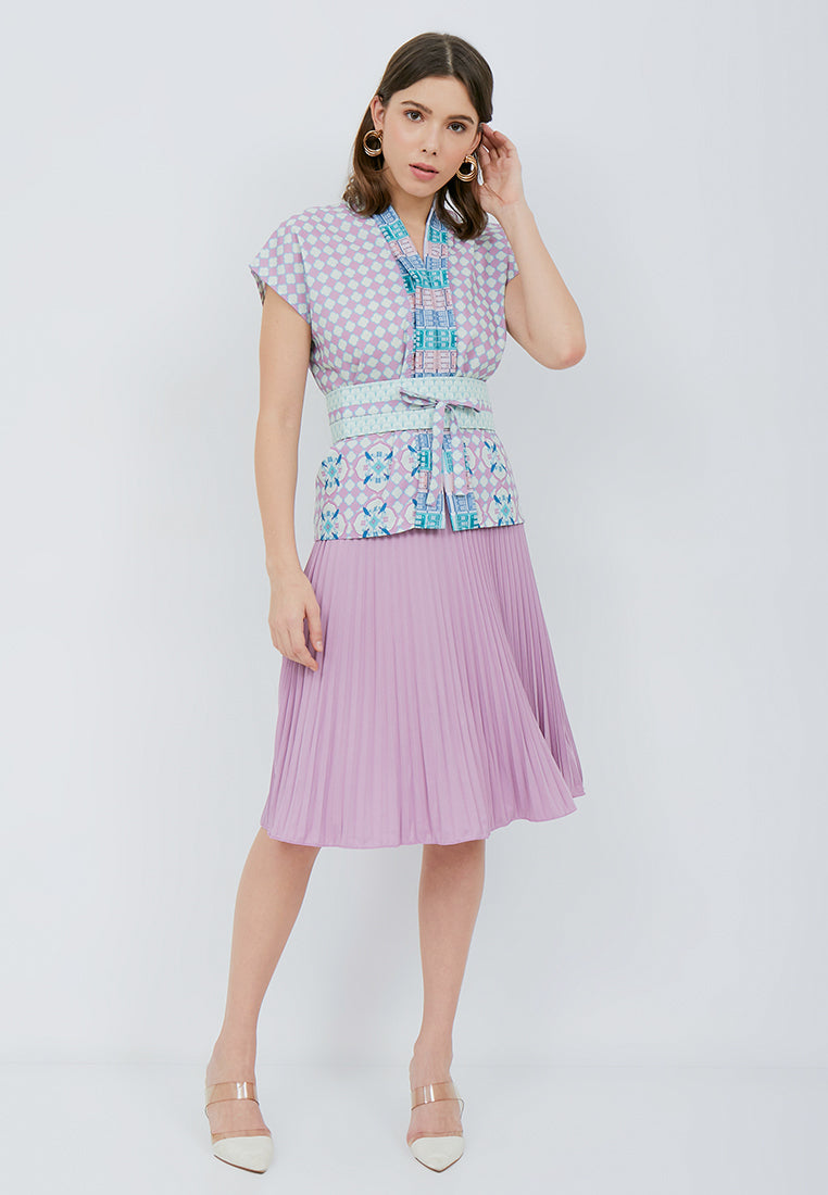 [SINGAPORE STORY] PERANAKAN Nyonya Cap Sleeve Top