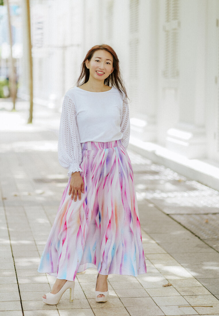 EMOTIONAL LANDSCAPE Maxi Circle Skirt