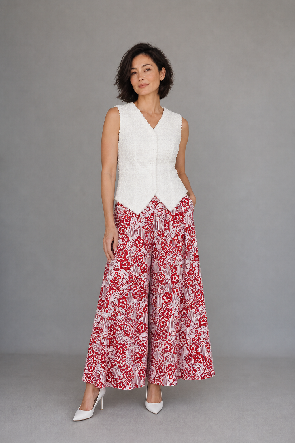 BANGKIT Red Fourways Pants