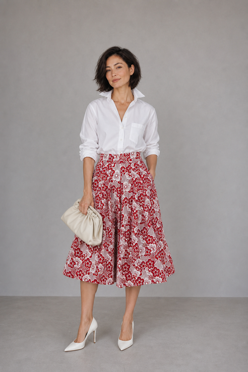 BANGKIT Red Fourways Pants