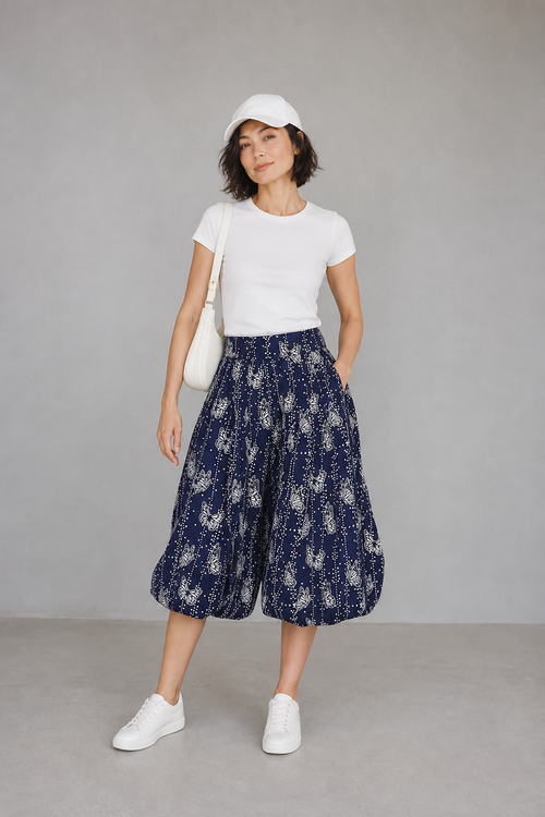 BUTTERFLY Navy Fourways Pants