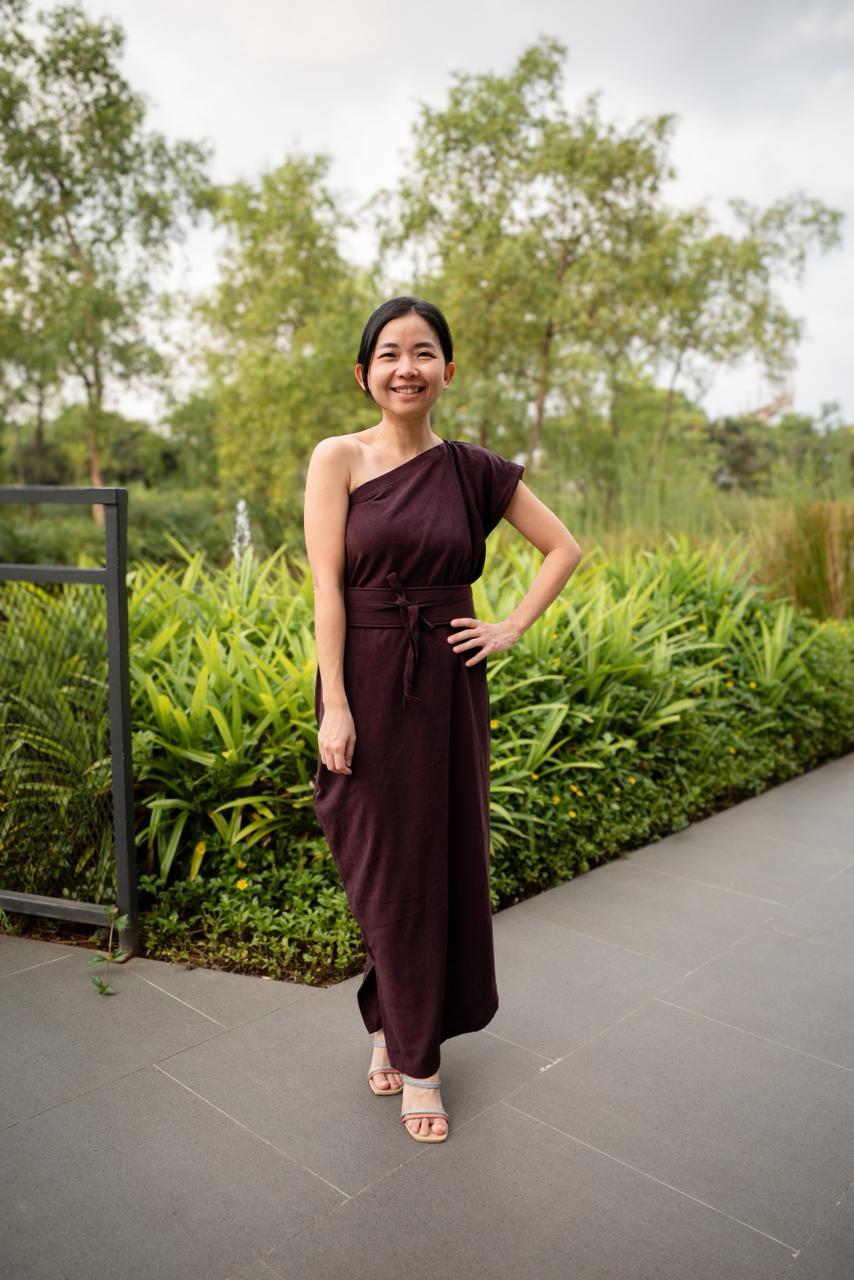 Brown Linen Magic Dress