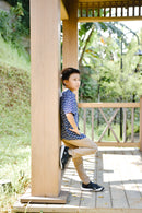 CLOUD Navy Boy Batik Shirt
