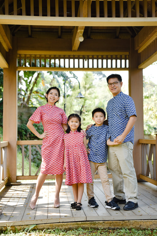 CLOUD Navy Boy Batik Shirt