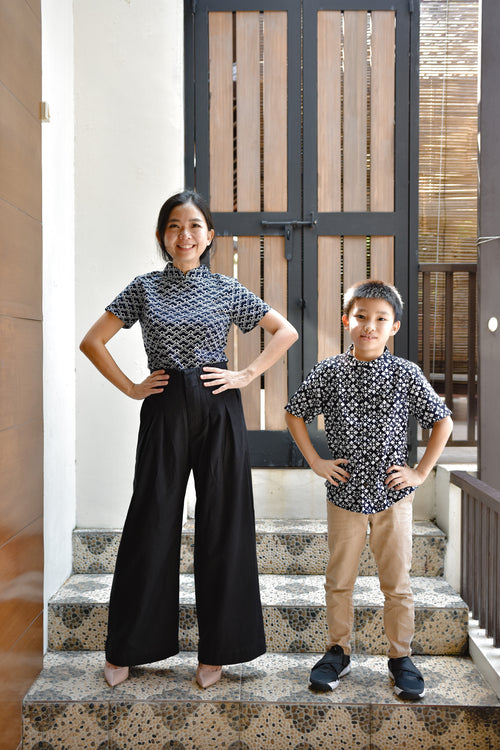 STARS Black Boy Batik Shirt