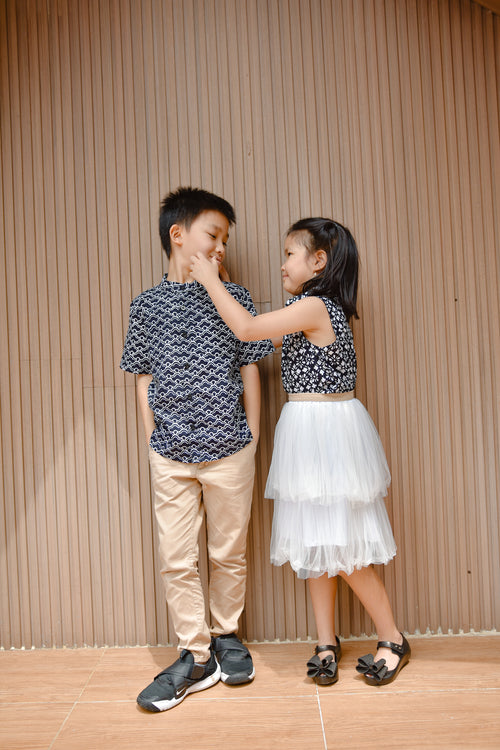 CLOUD Black Boy Batik Shirt