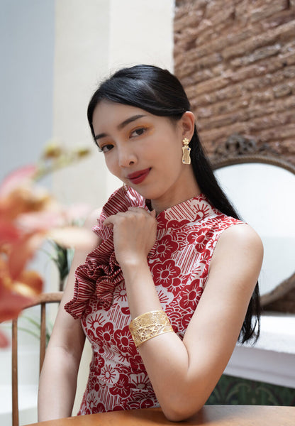 Floral Cheongsam Earrings