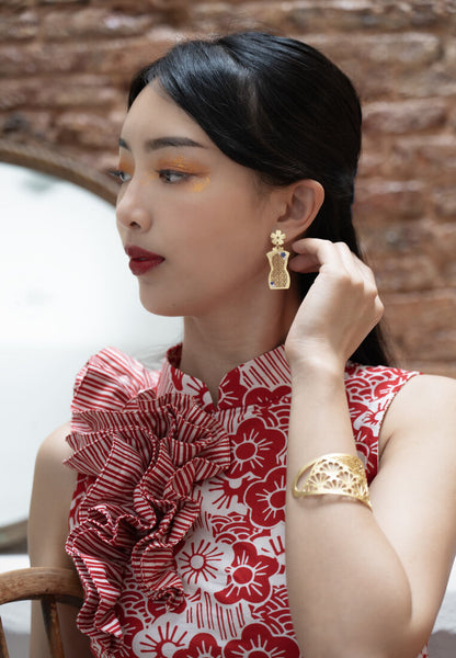 Floral Cheongsam Earrings