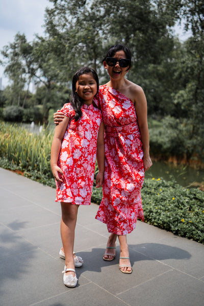 PERANAKAN PAWS Red Magic Dress