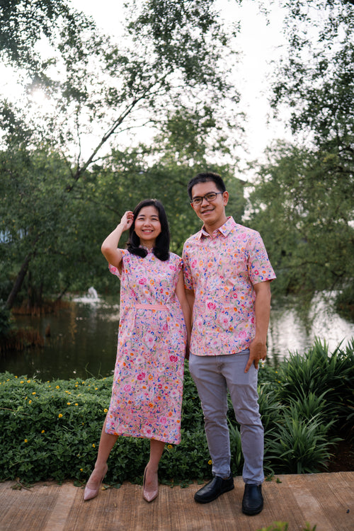ORIENTAL SPRING Man Shirt with Point Collar
