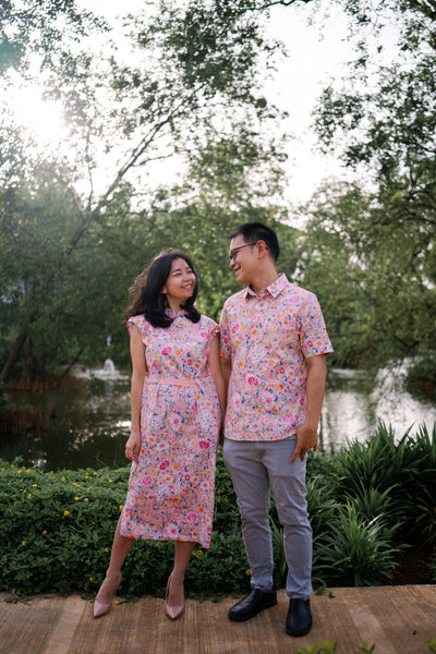 ORIENTAL SPRING Kimono Cheongsam Dress