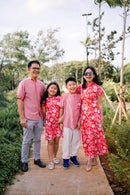PERANAKAN PAWS Red Maxi Cheongsam Dress