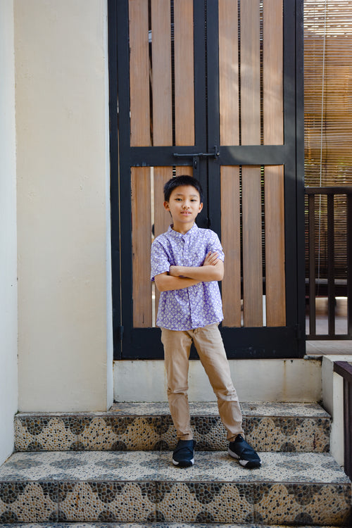 STARS Lilac Boy Batik Shirt