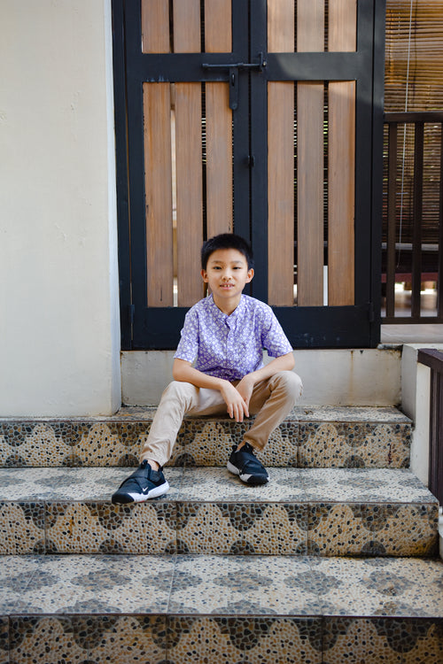 STARS Lilac Boy Batik Shirt