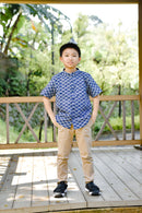 CLOUD Navy Boy Batik Shirt