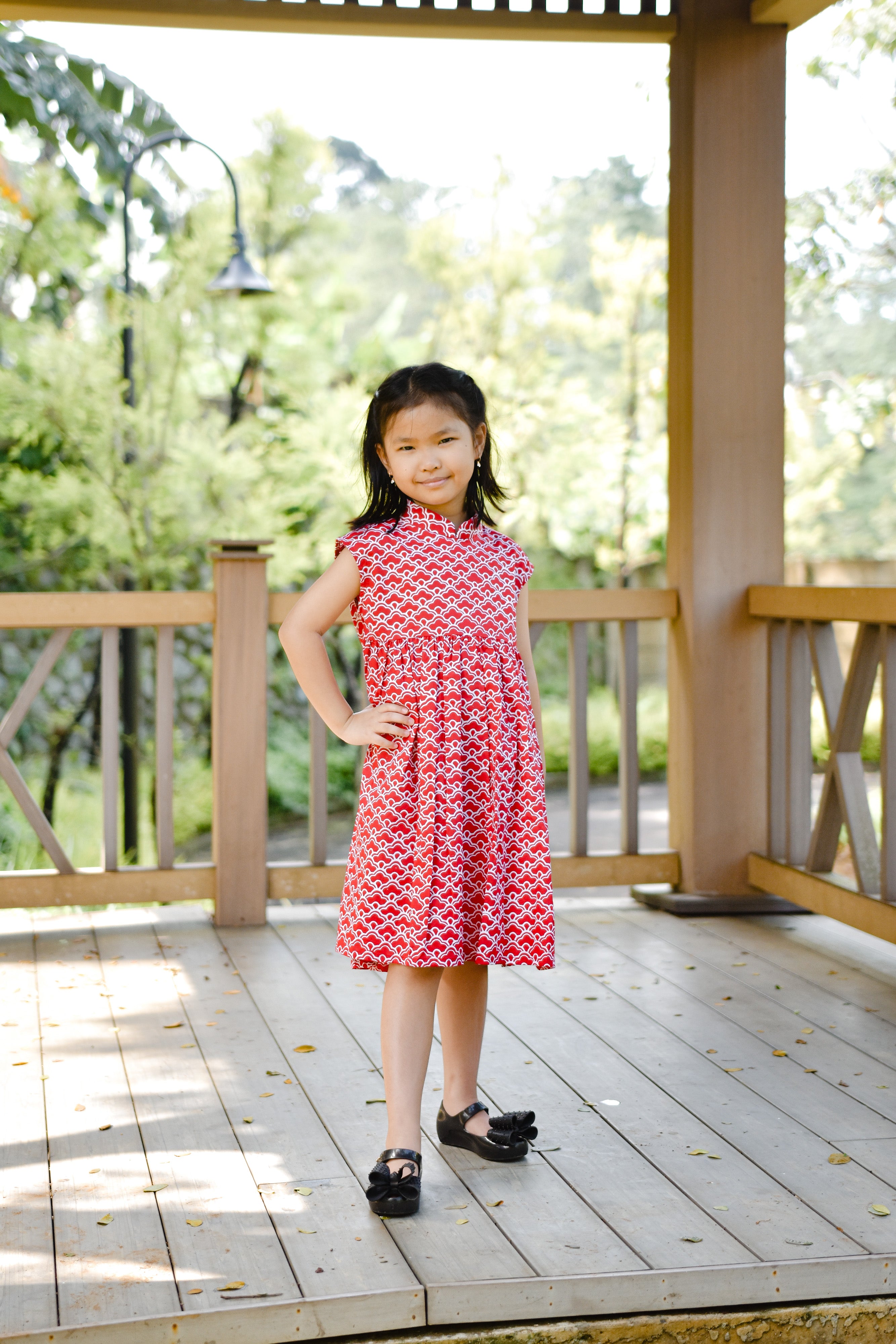 CLOUD Red Girl Dress