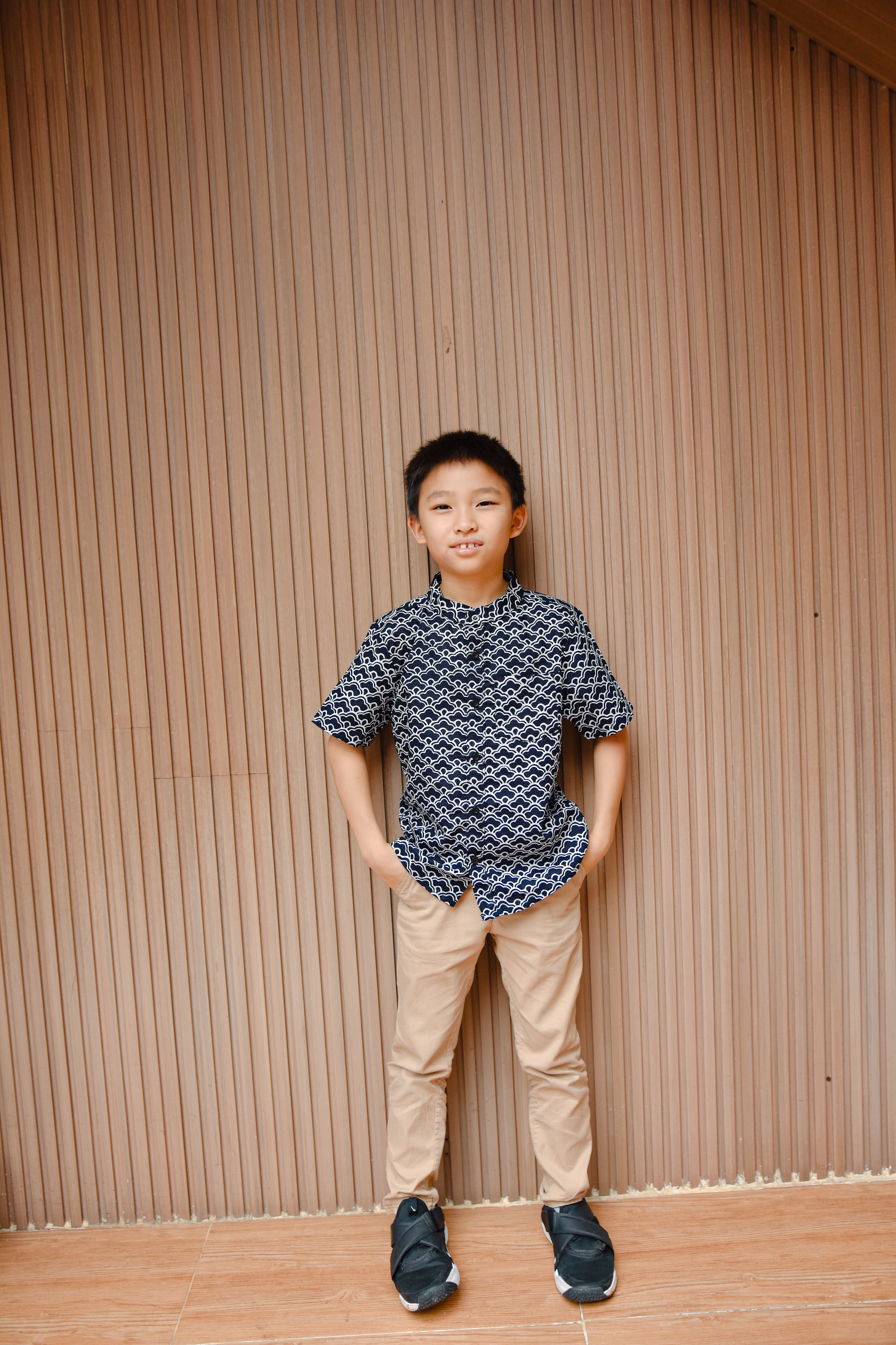CLOUD Black Boy Batik Shirt