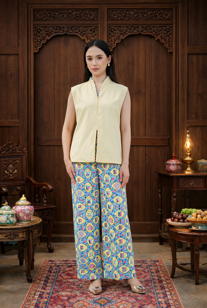 PERANAKAN PORCELAIN Straight Pants