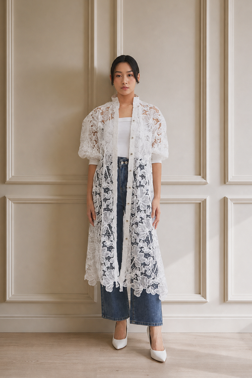 EMBROIDERY Shirt Dress