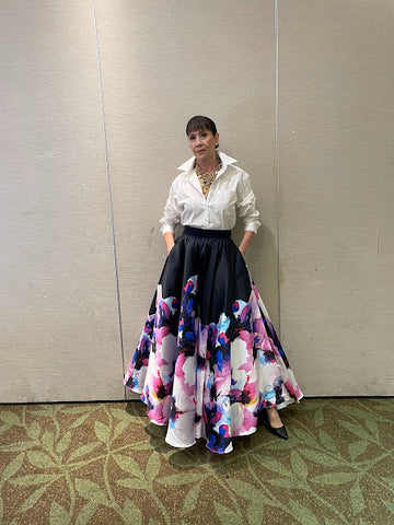 RIPPLE Maxi Luxe Circle Skirt