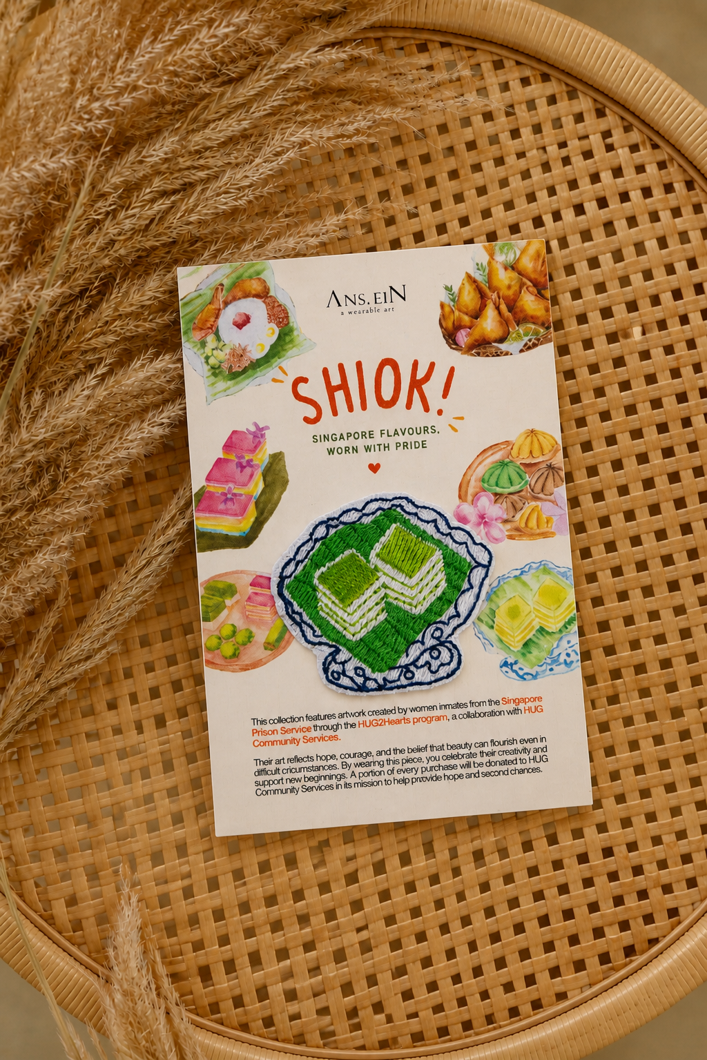 SHIOK! Embroidery Patch