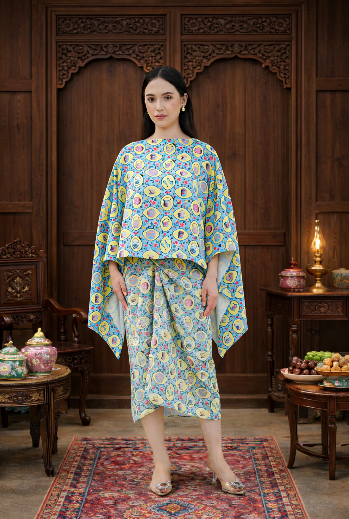 PERANAKAN PORCELAIN Sarong Skirt