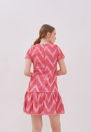3D Tenun Fuchsia Mini Dress