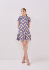 3D TENUN Blue Mini Dress