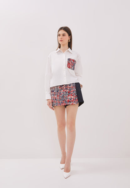 ORIGAMI Navy Red Shirt