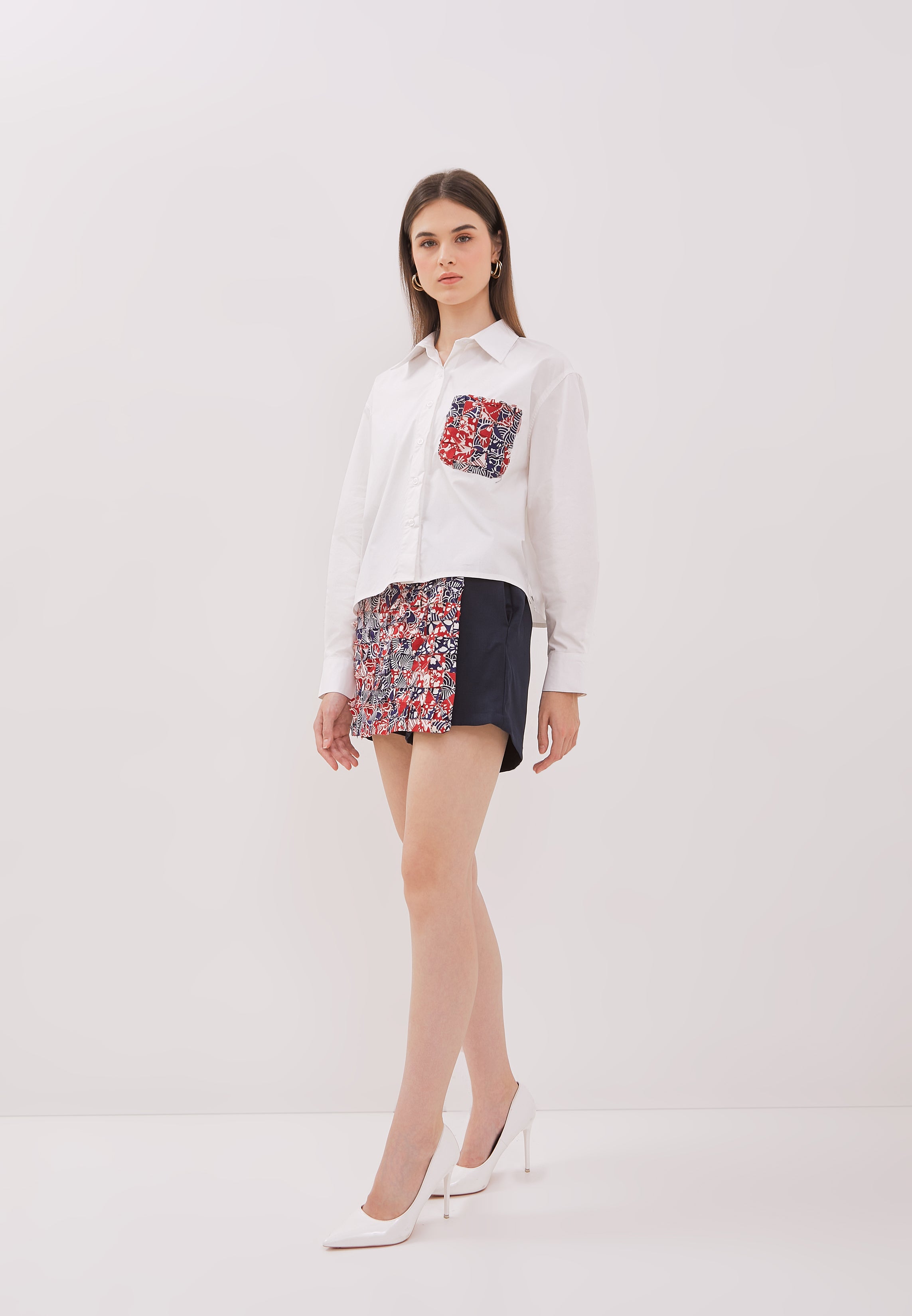 ORIGAMI Navy Red Skort