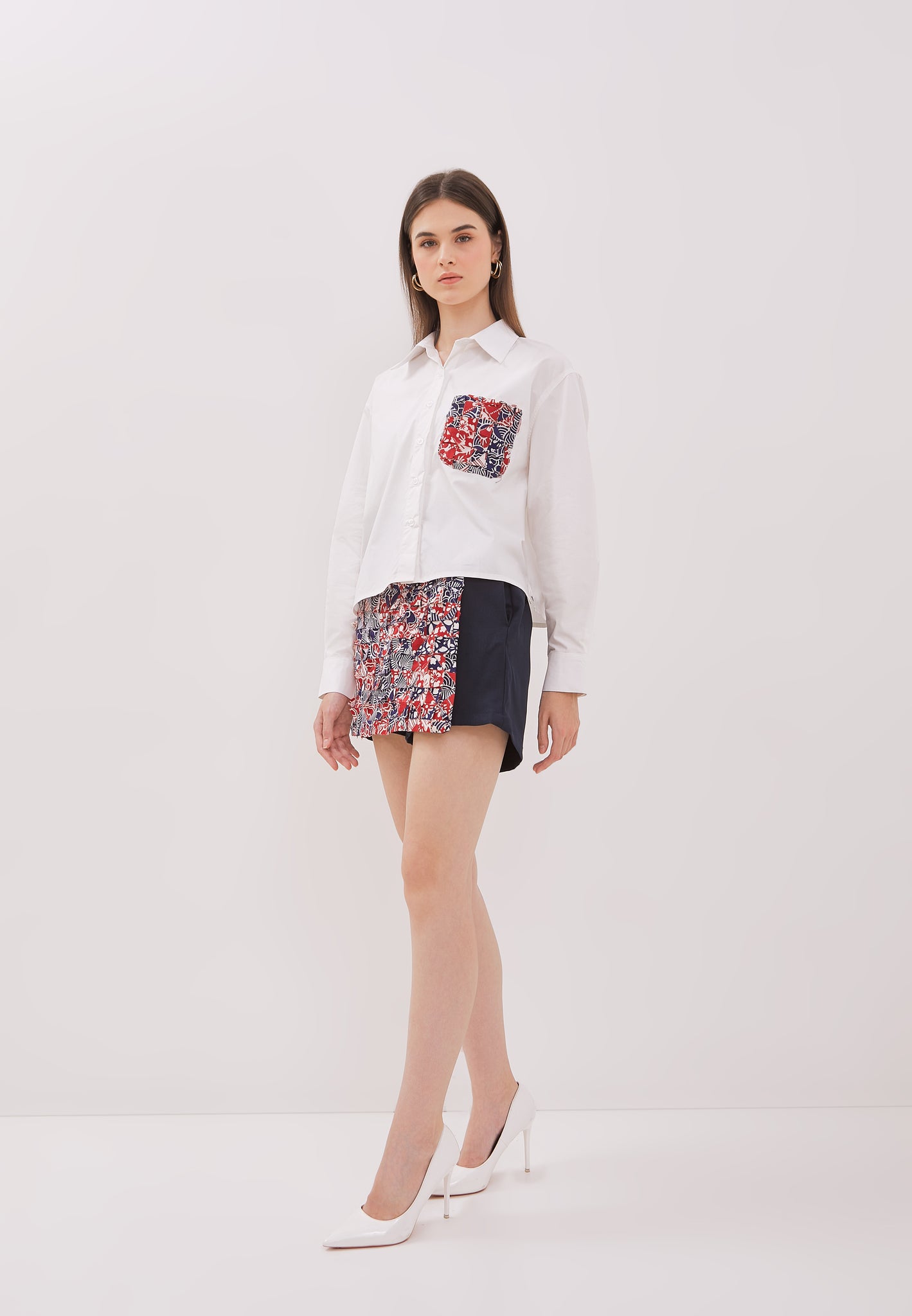 ORIGAMI Navy Red Skort