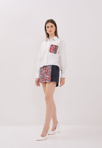 ORIGAMI Navy Red Skort
