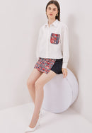 ORIGAMI Navy Red Shirt