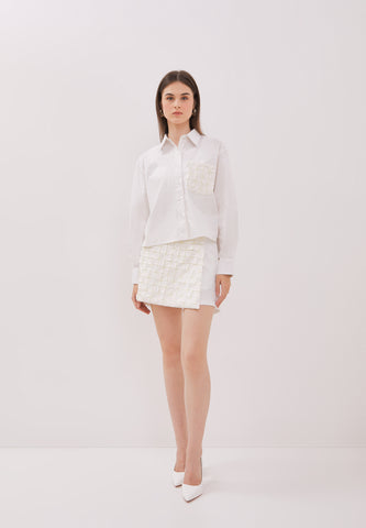 ORIGAMI White Skort