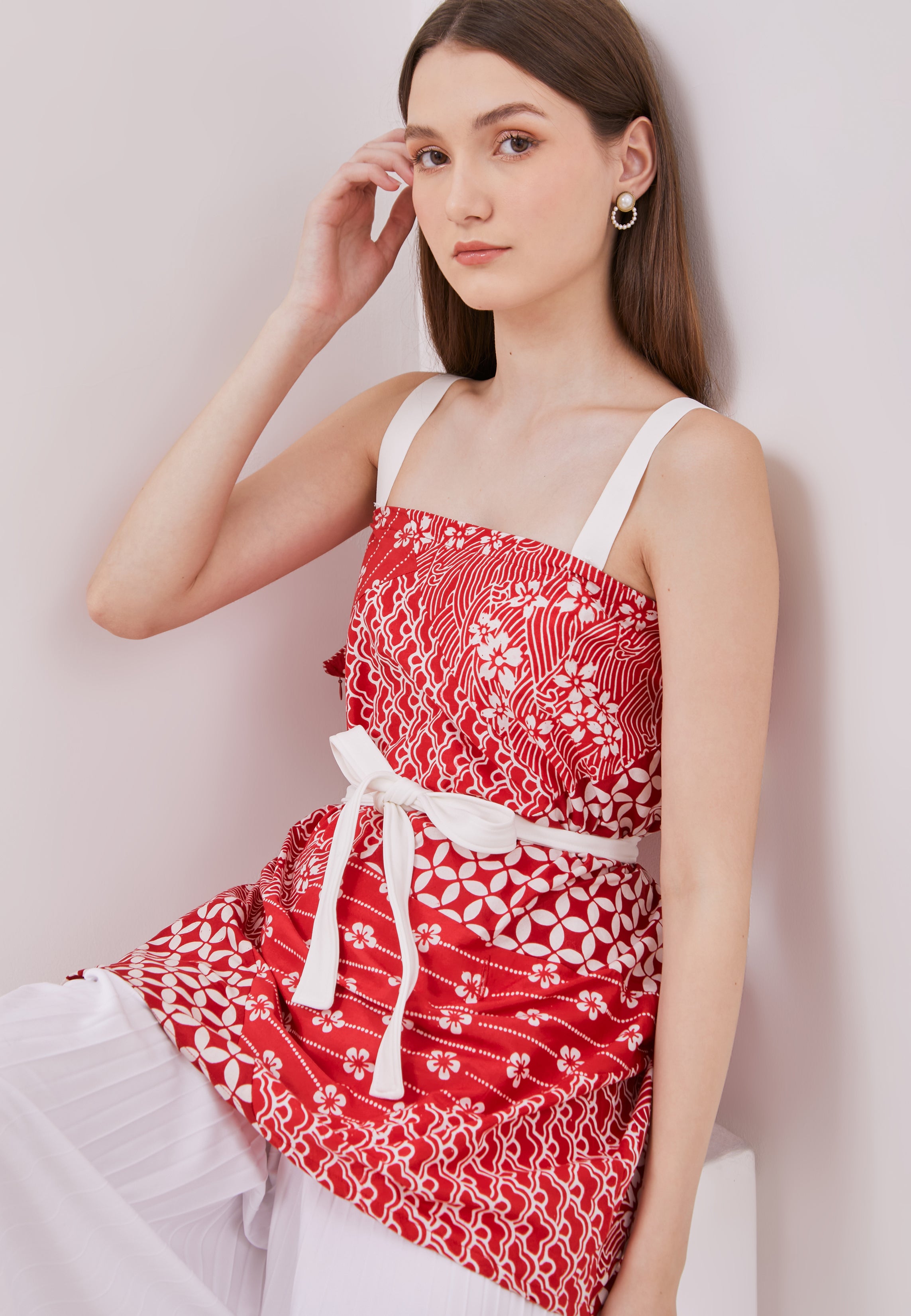 KINTSUGI Red Batik Magic Top
