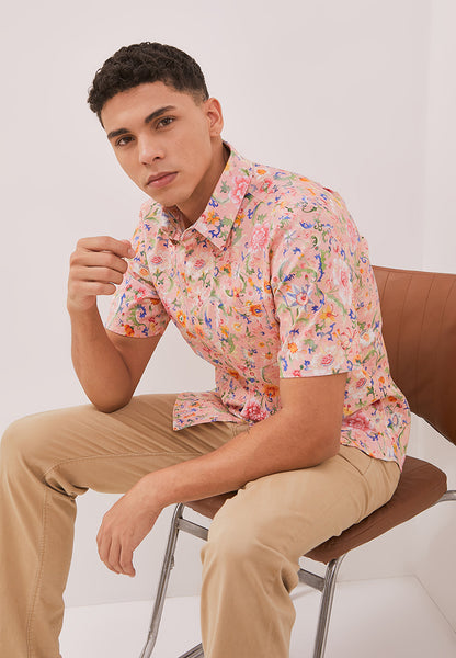 ORIENTAL SPRING Man Shirt with Point Collar