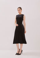VELVET Black Fit and Flare Dress