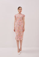 ORIENTAL SPRING Kimono Cheongsam Dress